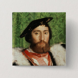 The Ambassadors, 1533 2 Inch Square Button