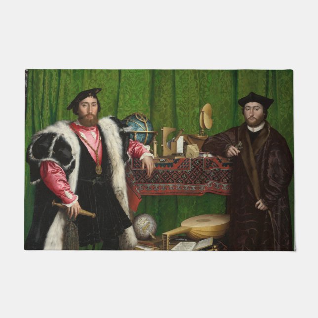 The Ambassadors, Holbein the Younger Doormat (Front)