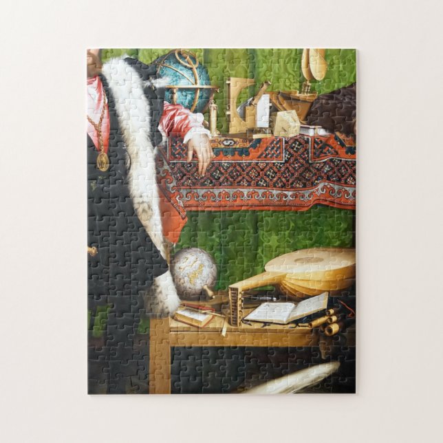 The Ambassadors Painting Hans Holbein Jigsaw Puzzle (Vertical)