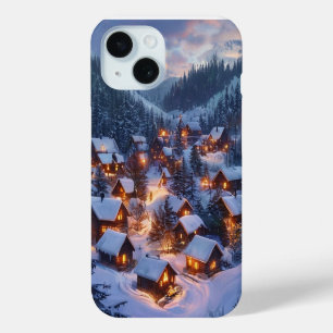 The Amber Hearth: A Secluded Alpine Sanctuary Nest iPhone 15 Case