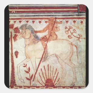 The Ambush of the Trojan Prince Troilus Square Sticker