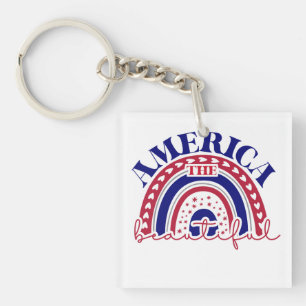 The America Beautiful Rainbow Keychain
