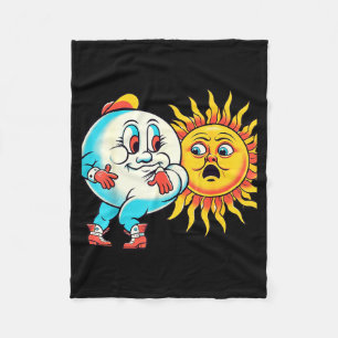 The America Solar Eclipse 4 08 Fleece Blanket