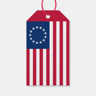 The American Circle Flag by Betsy Ross Gift Tags