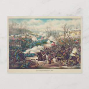 The American Civil War Battle of Pea Ridge 1862 Postcard