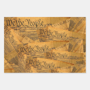 The American Constitution Wrapping Paper Sheet