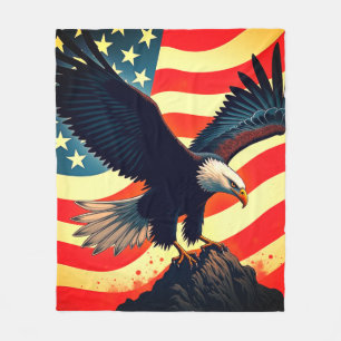 The American Eagle – Silent Watcher of the Vast Fleece Blanket