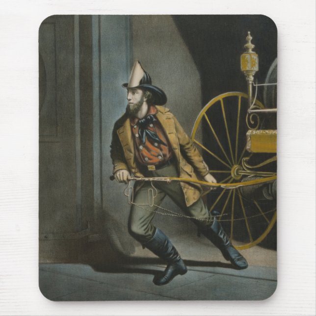 The American Fireman: Always Ready Mouse Pad (Front)