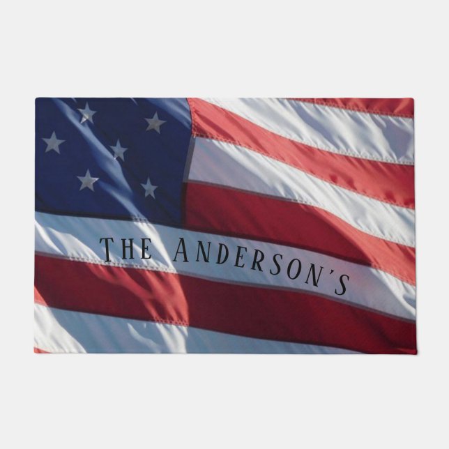 The American Flag Custom Doormat (Front)