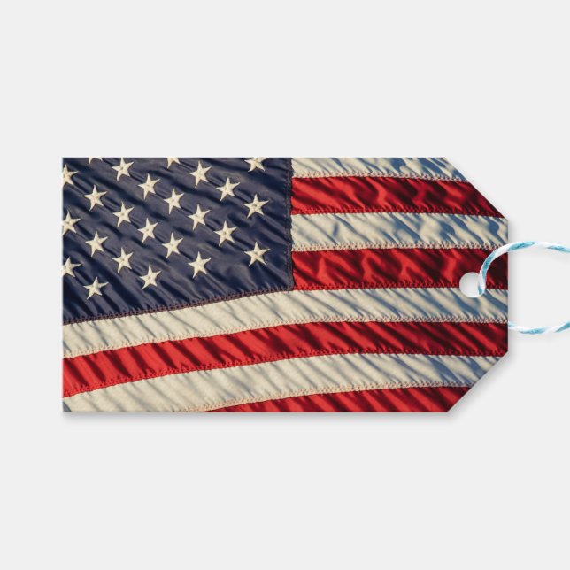 The American Flag Gift Tags (Front (Horizontal))