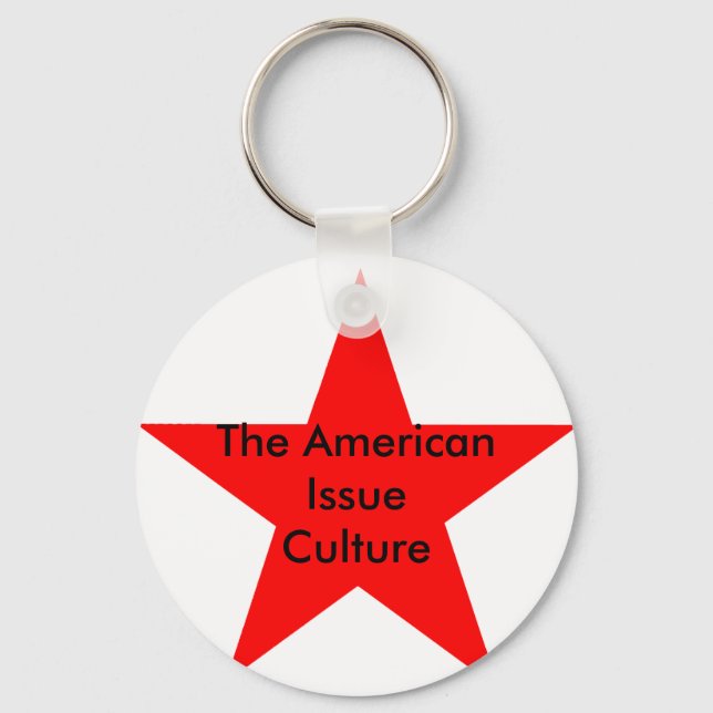 The American Issue Culture Star Red Keychain (Front)