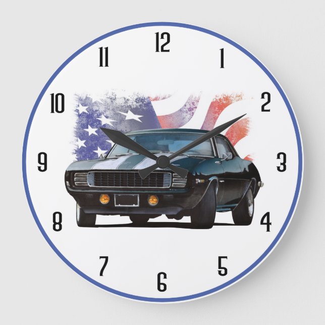 The American Muscle car Large Clock (Front)