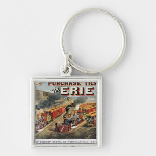 The American Railway Scene at Hornellsville Keychain