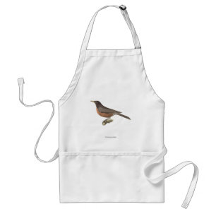 The American Robin (Turdus migratorius) NY Birds Standard Apron