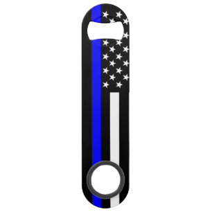 The American Thin Blue Line Symbol Speed Bottle Opener