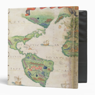 The Americas, detail from world atlas, 1565 Binder