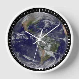 The Americas On Earth Day. Clock