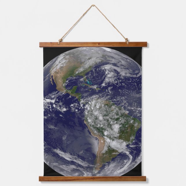 The Americas On Earth Day. Hanging Tapestry (Front)