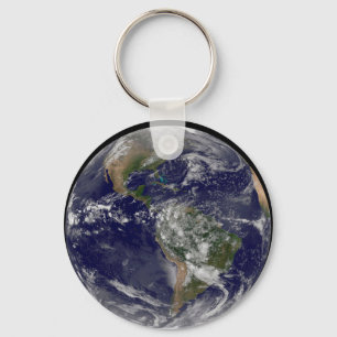 The Americas On Earth Day. Keychain