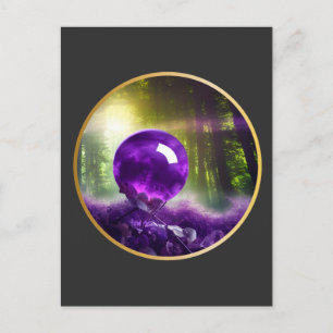 The Amethyst Orb Fantasy Digital Art Postcard