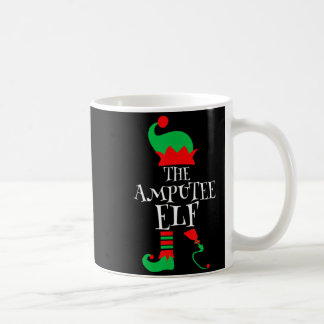 The Amputee Elf Christmas Funny Limb Surgery Joke  Coffee Mug