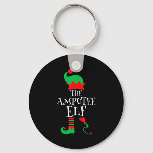 The Amputee Elf Christmas Funny Limb Surgery Joke  Keychain