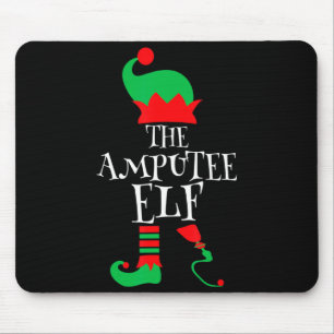 The Amputee Elf Christmas Funny Limb Surgery Joke Mouse Pad