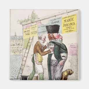 The Amusement of a Bill Sticker, 1820 Magnet