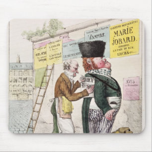 The Amusement of a Bill Sticker, 1820 Mouse Pad