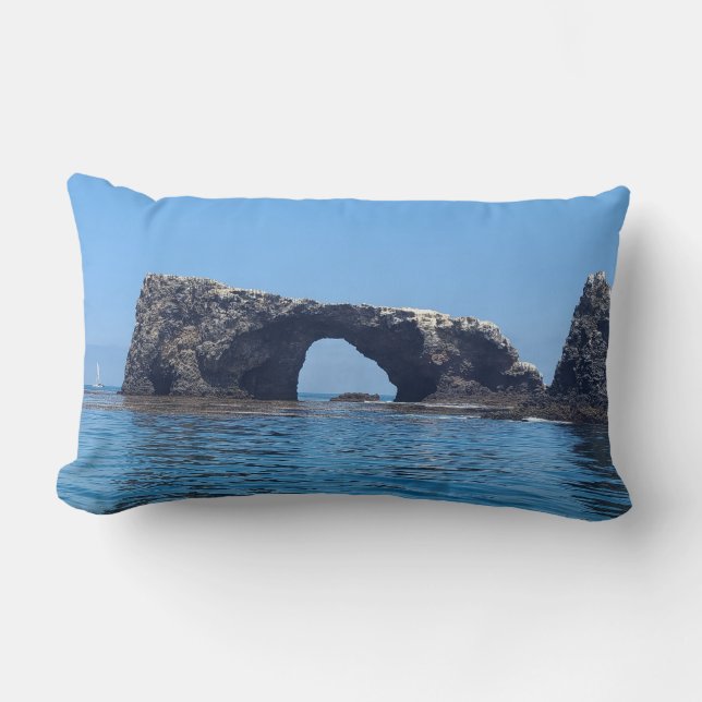 The Anacapa Island Arch! Lumbar Pillow (Front)