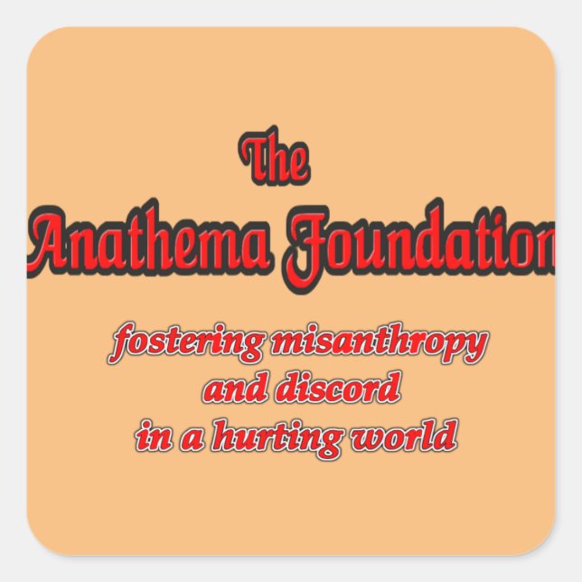 the anathema foundation square sticker (Front)