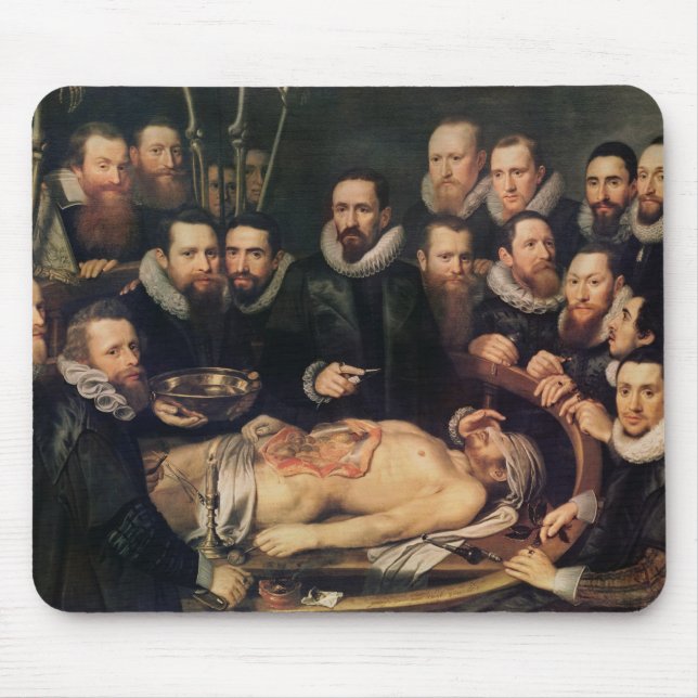 The Anatomy Lesson of Doctor Willem van der Mouse Pad (Front)