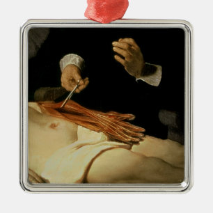 The Anatomy Lesson of Dr. Nicolaes Tulp, 1632 Metal Ornament