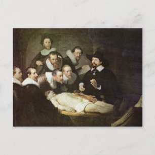 The Anatomy Lesson Of Dr. Nicolaes Tulp. Postcard