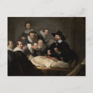 The Anatomy Lesson of Dr. Tulp by Rembrandt Postca Postcard