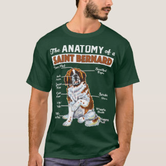 The Anatomy of a Saint Bernard - Funny shirt 