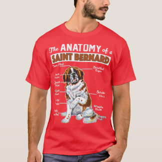 The Anatomy of a Saint Bernard Funny T-Shirt