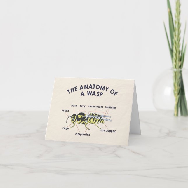 The Anatomy of a Wasp Card (Front)