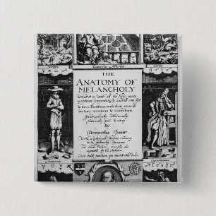 The Anatomy of Melancholy 2 Inch Square Button