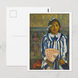 The Ancestors of Tehamana   Paul Gauguin   Postcard