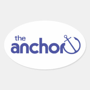 The Anchor Logo Oval Sticker