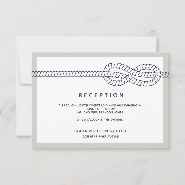 The  Anchor | Wedding Reception Enclosure Invitation (Front)