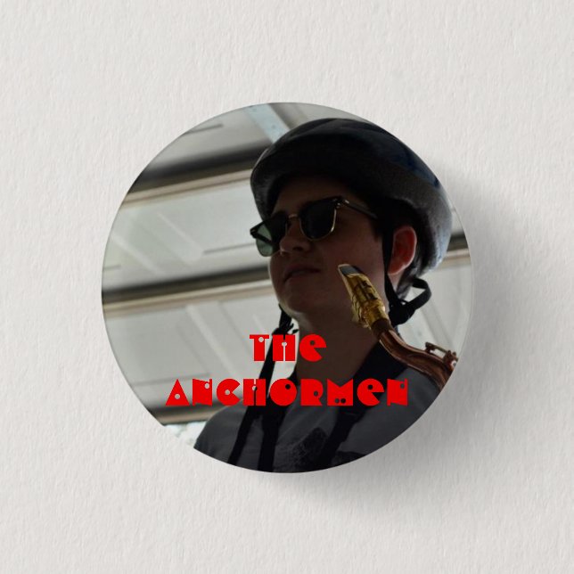 The Anchormen: Derek 1 Inch Round Button (Front)