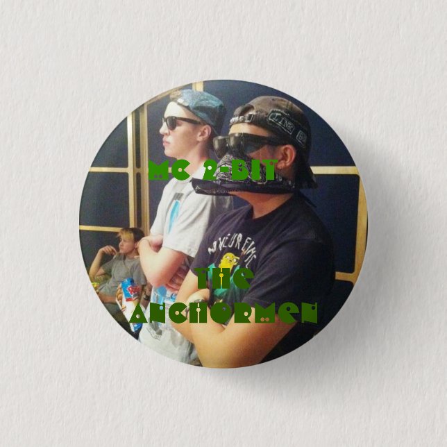 The Anchormen: Kennan 1 Inch Round Button (Front)