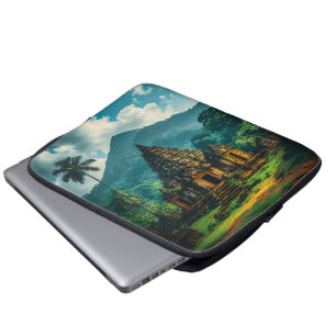 The Ancient Candi of the Hills Laptop Sleeve