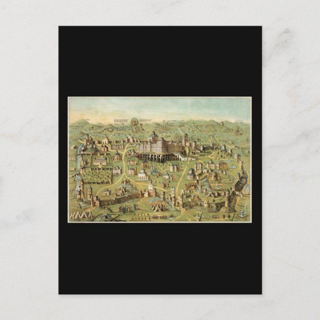 The ancient city of Jerusalem Postcard (Front)
