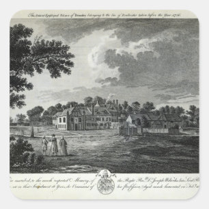 The Ancient Episcopal Palace of Bromley Square Sticker