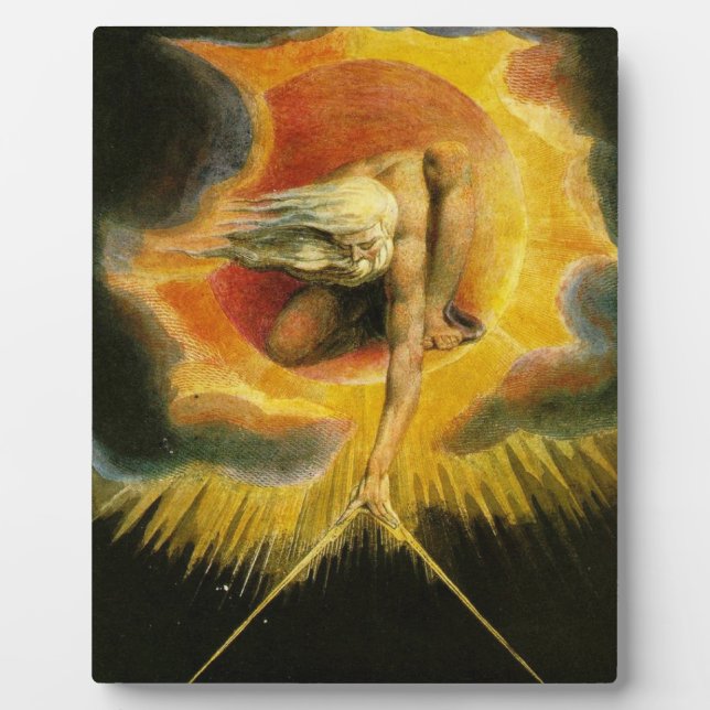 The Ancient Of Days Painting William Blake Plaque (Front)
