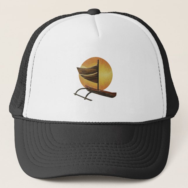 The Ancient Outrigger Trucker Hat (Front)