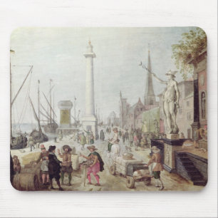 The Ancient Port of Antwerp Mouse Pad